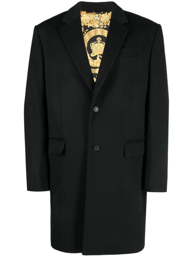 Versace Barocco single-breasted coat - Black Cover