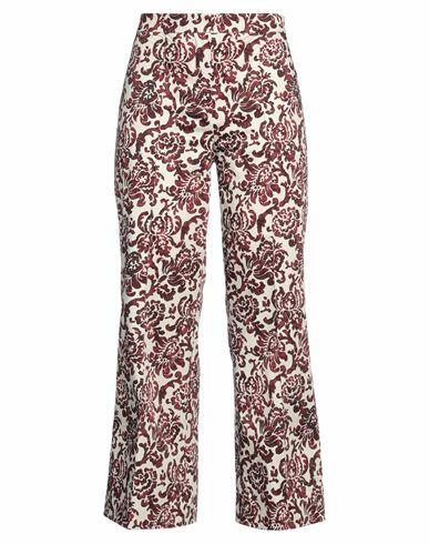 's Max Mara Woman Pants Burgundy Cotton, Elastane Cover