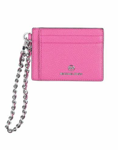 Michael Michael Kors Woman Document holder Fuchsia Bovine leather Cover