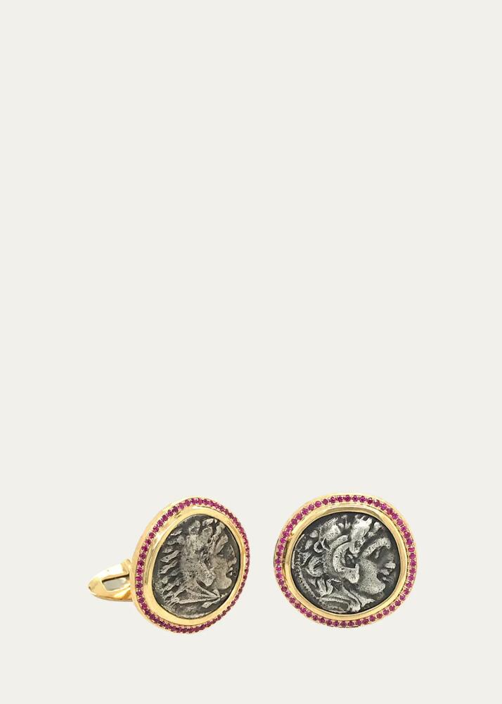 Jorge Adeler Men's 18K Gold Ancient Coin Cufflinks Cover