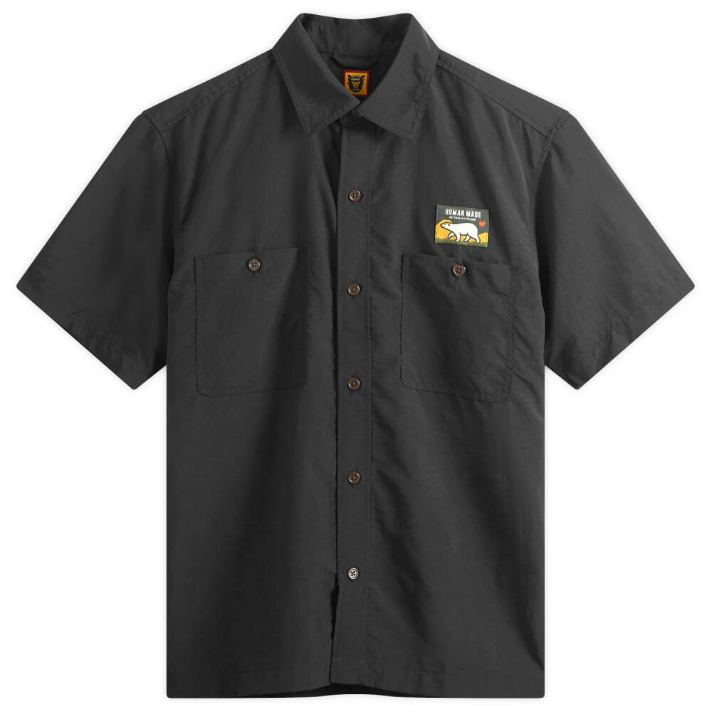 Human Made Men's Nylon Short Sleeve Shirt in Black Cover