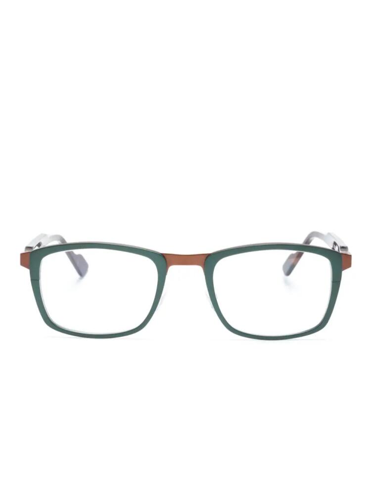 Face À Face Scott 5 square-frame glasses - Green Cover