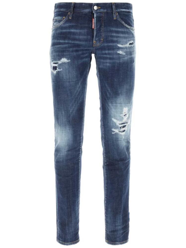 DSQUARED2 distressed slim-fit jeans - Blue Cover