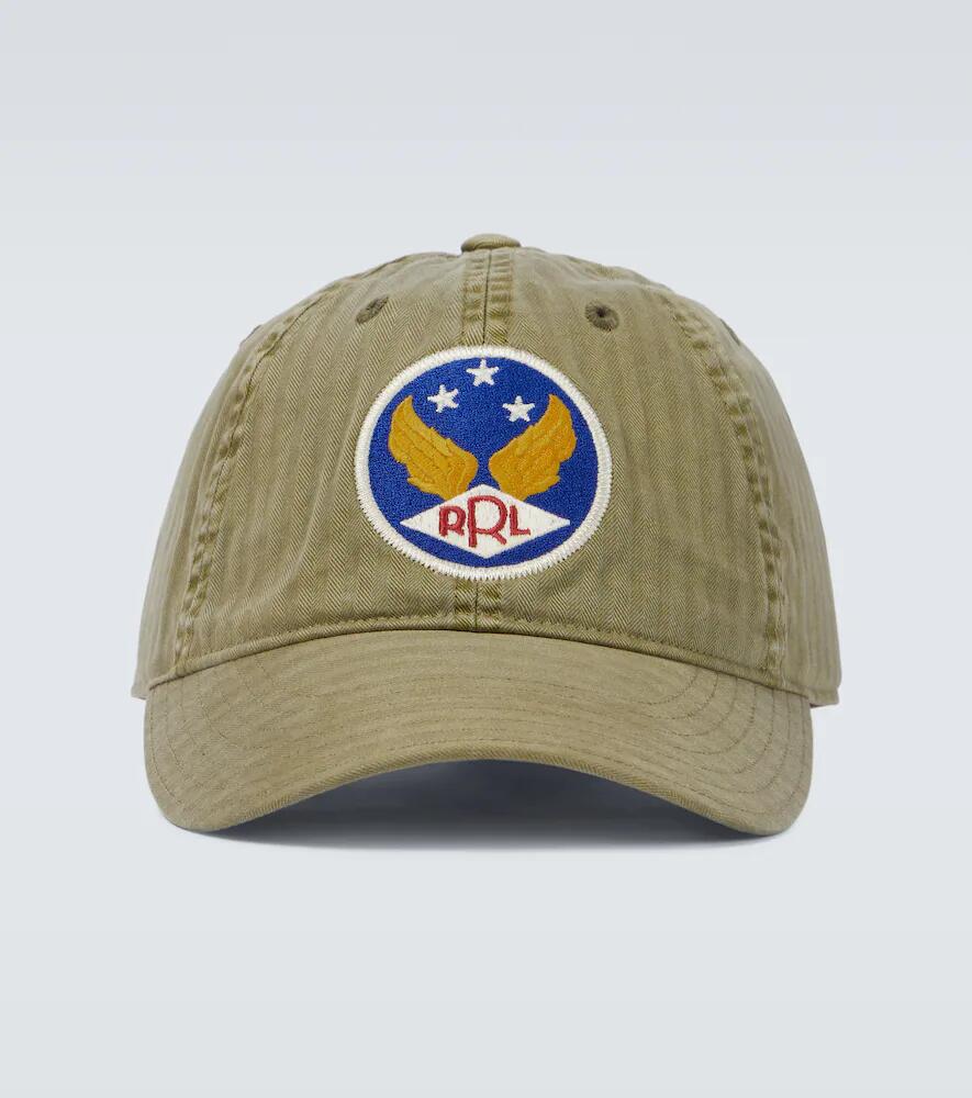 RRL Embroidered cotton cap Cover