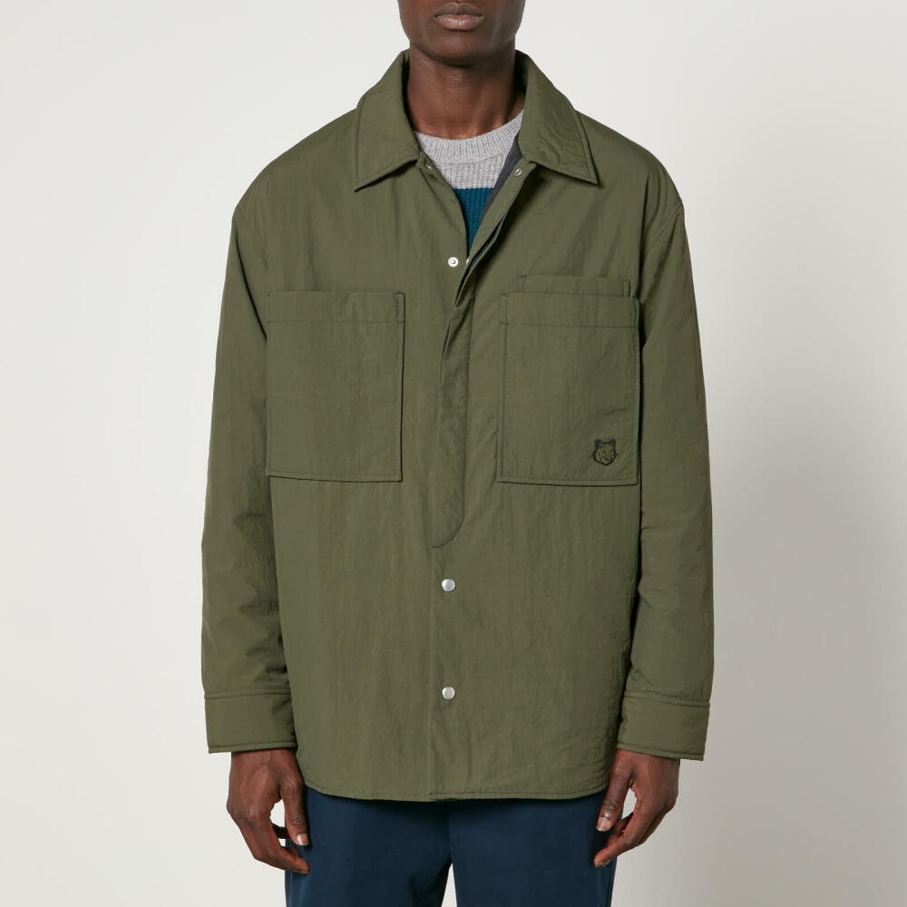 Maison Kitsuné Nylon Fox Head Nylon Padded Overshirt Cover