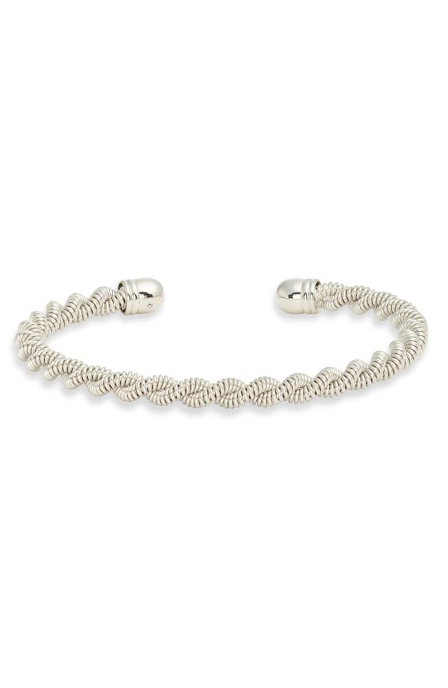 Nordstrom Twisted Flexible Cuff Bracelet in Rhodium Cover