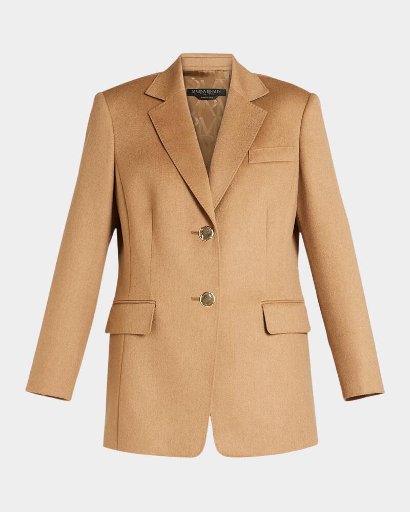 Marina Rinaldi Plus Size Biagio Camel Wool Blazer Cover