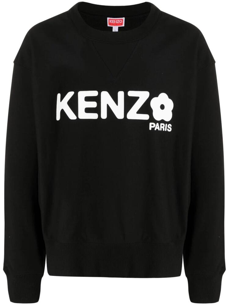 Kenzo logo-print crew-neck sweatshirt - Black Cover