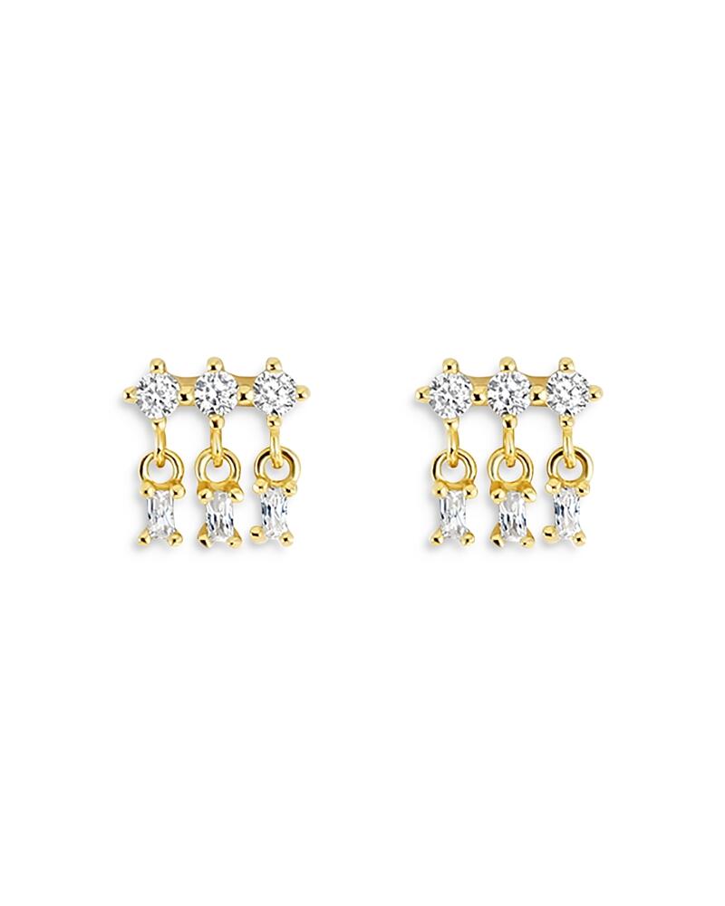 Jackie Mack Designs Harp Cubic Zirconia Mixed Cut Stud Earrings Cover