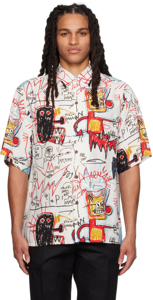 WACKO MARIA White Graphic Shirt Cover