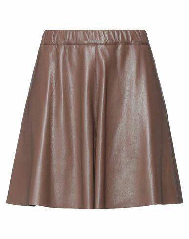 Jucca Woman Shorts & Bermuda Shorts Cocoa Polyester, Polyurethane Cover