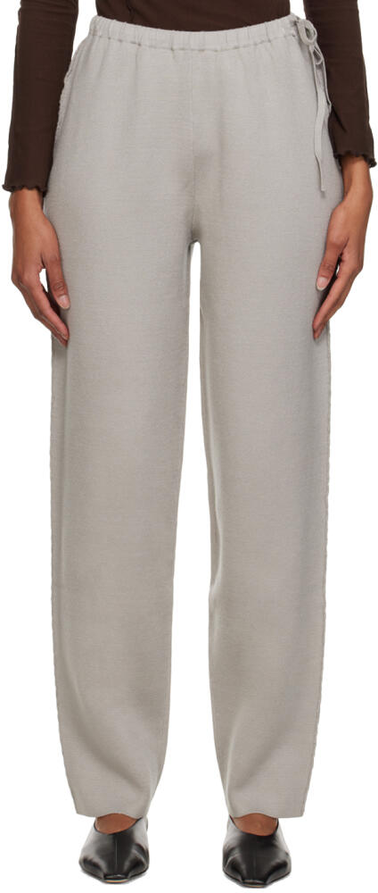 Deiji Studios Taupe 'The Drawcord' Lounge Pants Cover