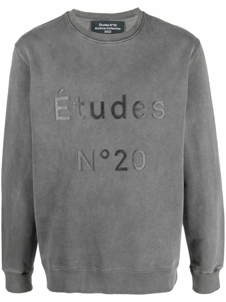 Etudes Story N20 distressed sweatshirt - Grey Cover