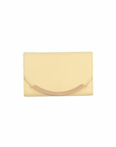 See By Chloé Woman Wallet Light yellow Bovine leather Cover