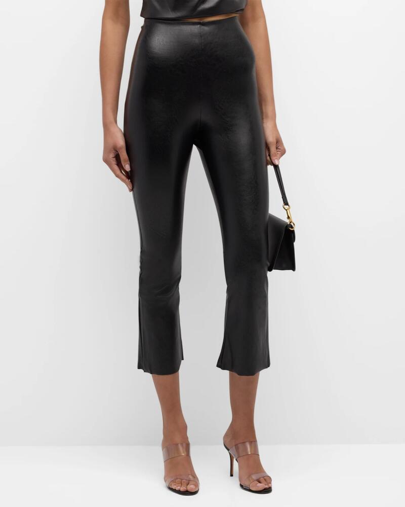 Commando Faux Leather Cropped Flare Pants Cover