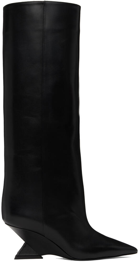 The Attico Black Cheope Tube Tall Boots Cover