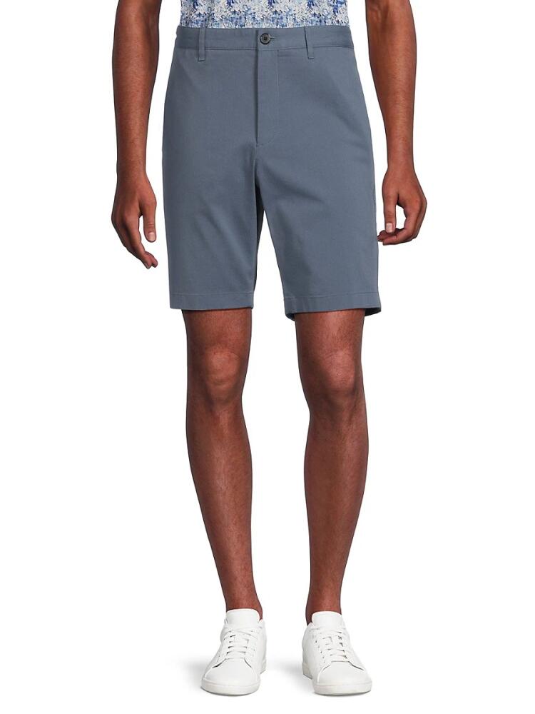 Theory Men's Zaine Solid Shorts - Bering Cover