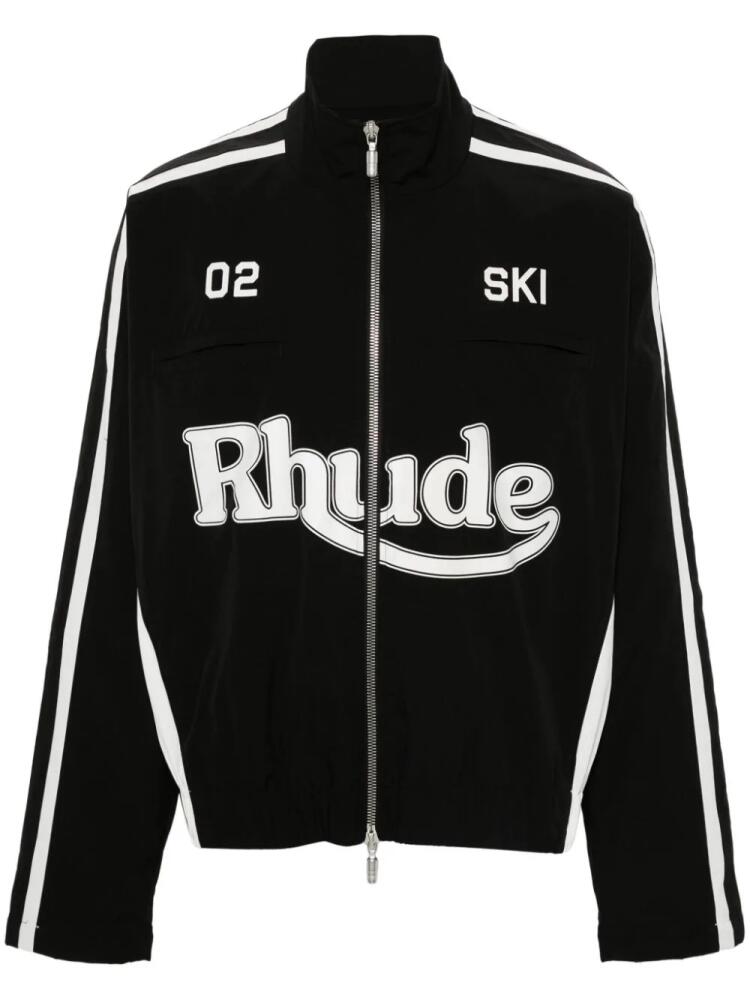 RHUDE logo-print jacket - Black Cover