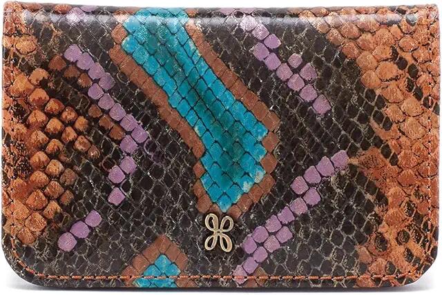 HOBO Jill Mini Card Case (Vivid Snake Print) Wallet Handbags Cover