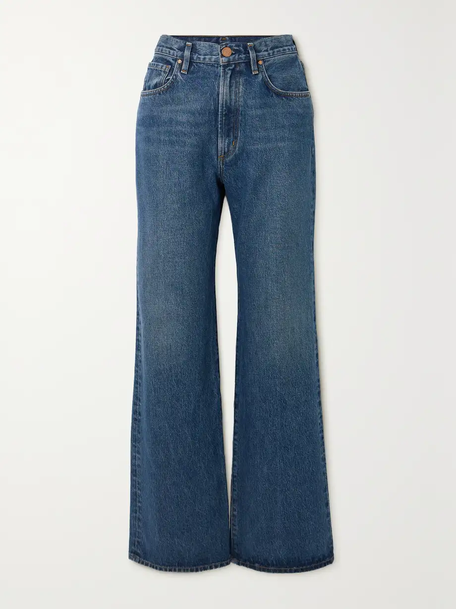 GOLDSIGN - + Net Sustain The Tanner Organic High-rise Straight-leg Jeans - Blue Cover