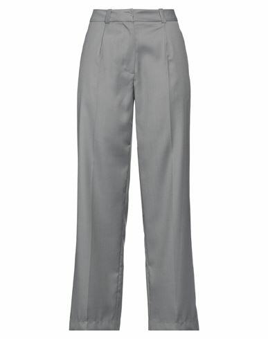 Low Classic Woman Pants Grey Polyester, Wool Cover