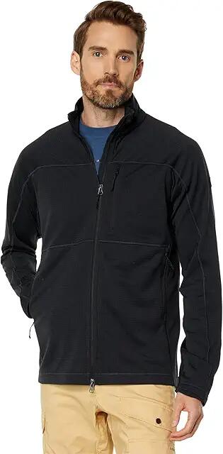 Fjallraven Abisko Lite Fleece Jacket (Black) Men's Clothing Cover