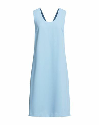 P. a.r. o.s. h. Woman Midi dress Sky blue Polyester Cover