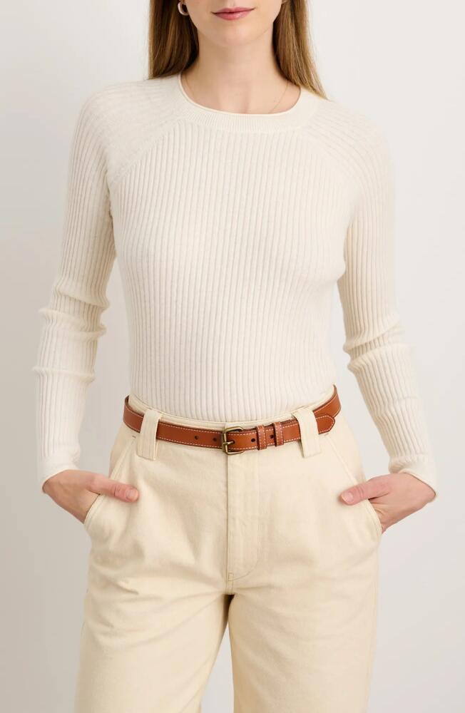 Alex Mill Josie Rib Cotton & Cashmere Sweater in Ivory Cover