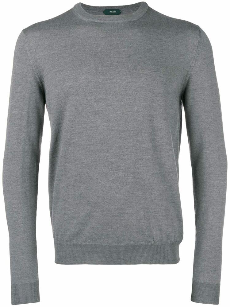 Zanone round neck jumper - Grey Cover