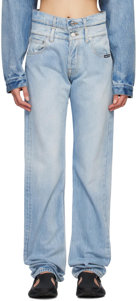 VTMNTS Blue Double Waist Jeans Cover