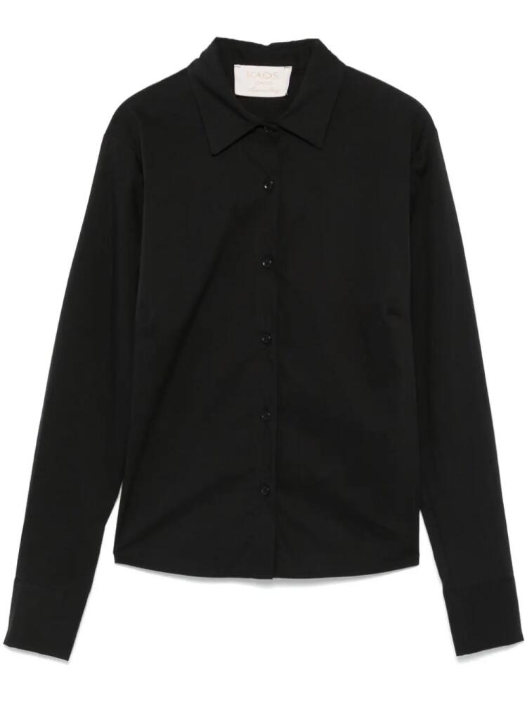 kaos poplin shirt - Black Cover