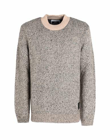 Jack & Jones Man Sweater Beige Recycled polyester, Acrylic, Wool, Elastane Cover