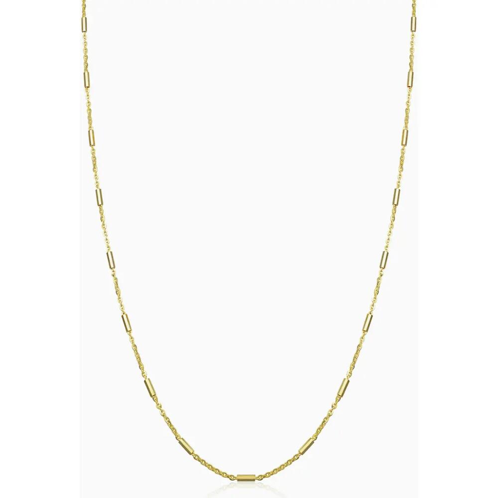 Oradina 14K Yellow Gold Vicenza Rolo Chain Cover