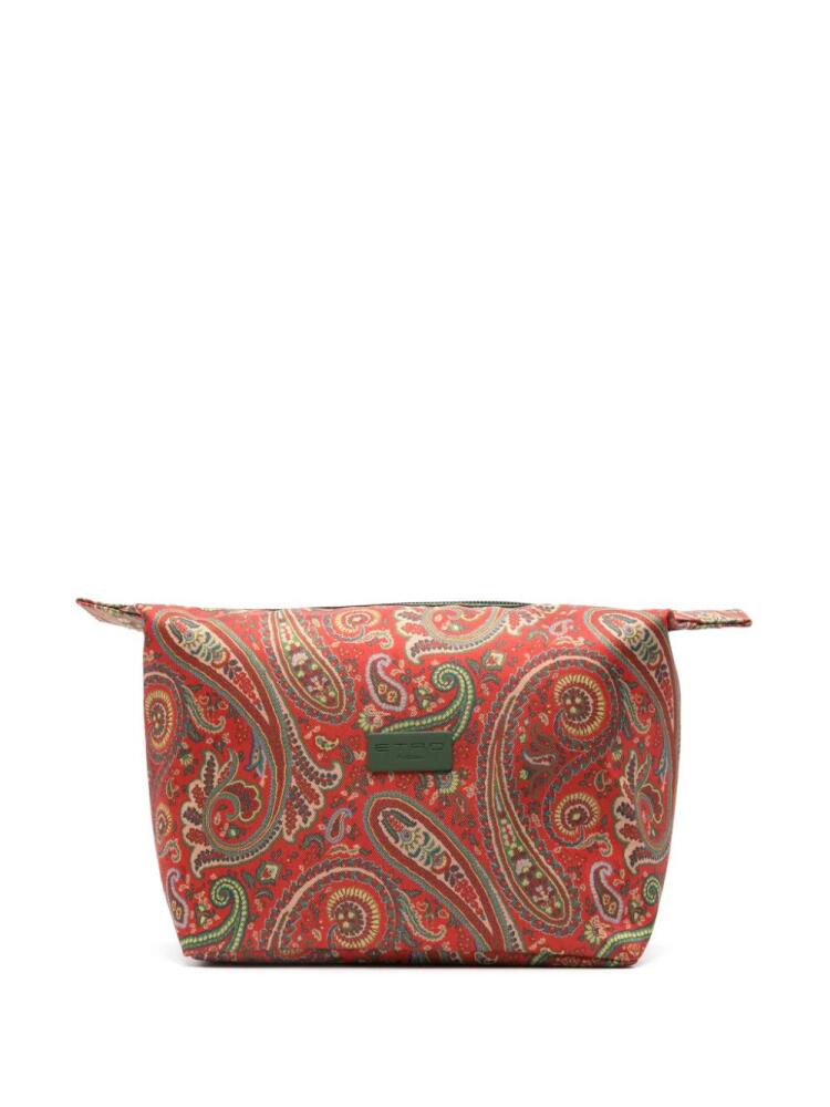 ETRO paisley-print wash bag - Red Cover