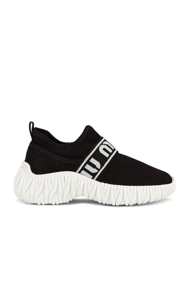 Miu Miu Stretch Sneakers in Black Cover