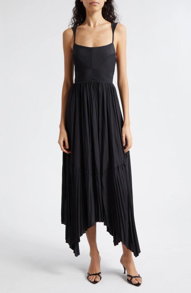 Ramy Brook August Handkerchief Hem Dress in Black Cover