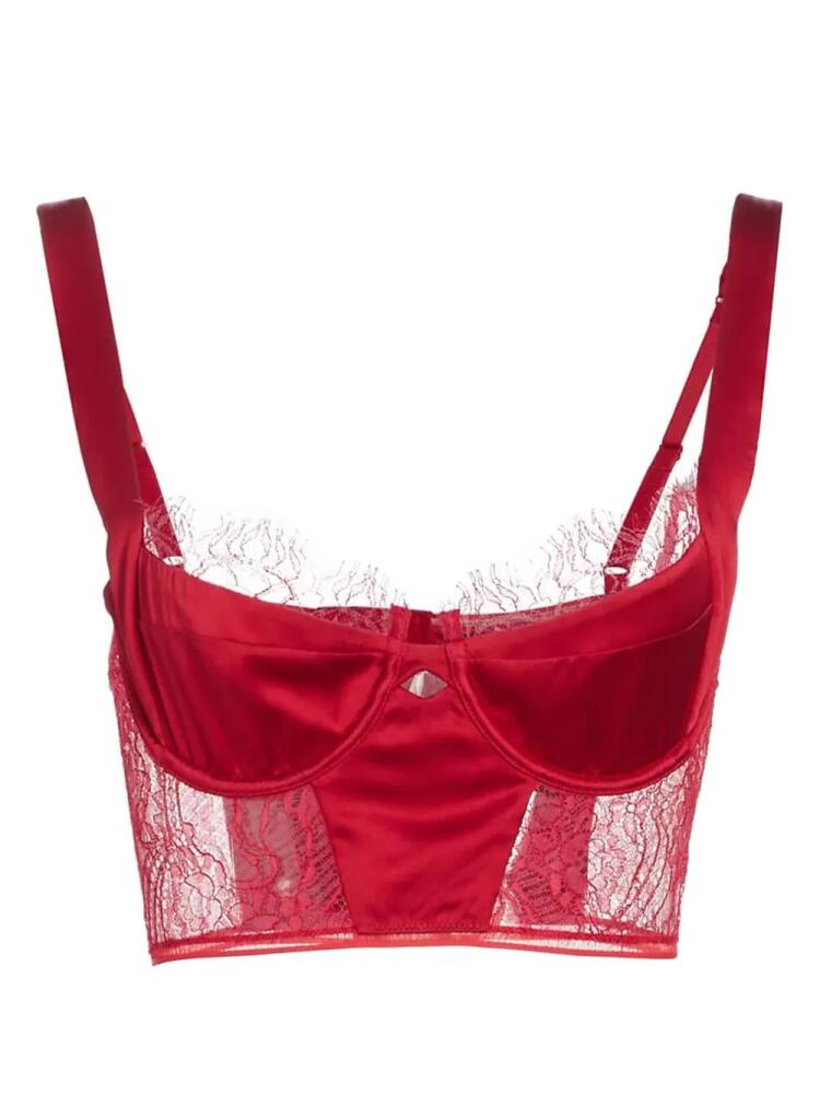 Kiki de Montparnasse Camaret longline bra - Red Cover