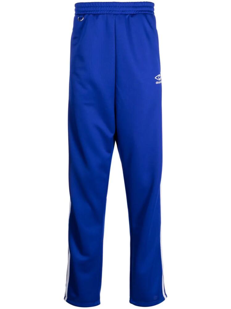 Doublet embroidered-logo track pants - Blue Cover