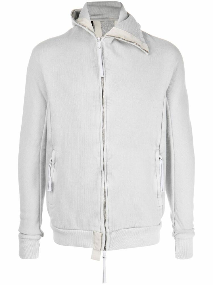 Boris Bidjan Saberi zip-up cotton hoodie - Grey Cover