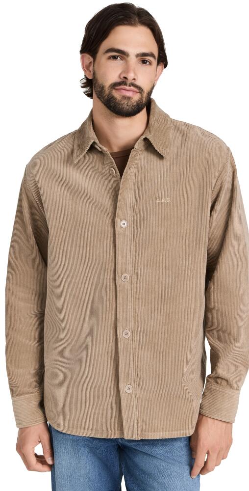 A. P.C. Surchemise Bobby Overshirt Beige Cover