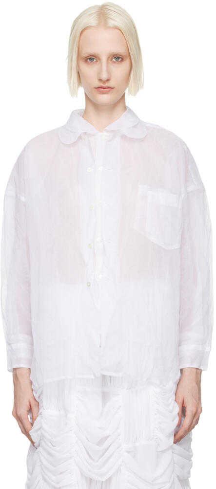 Comme des Garçons Comme des Garçons White Layered Shirt Cover