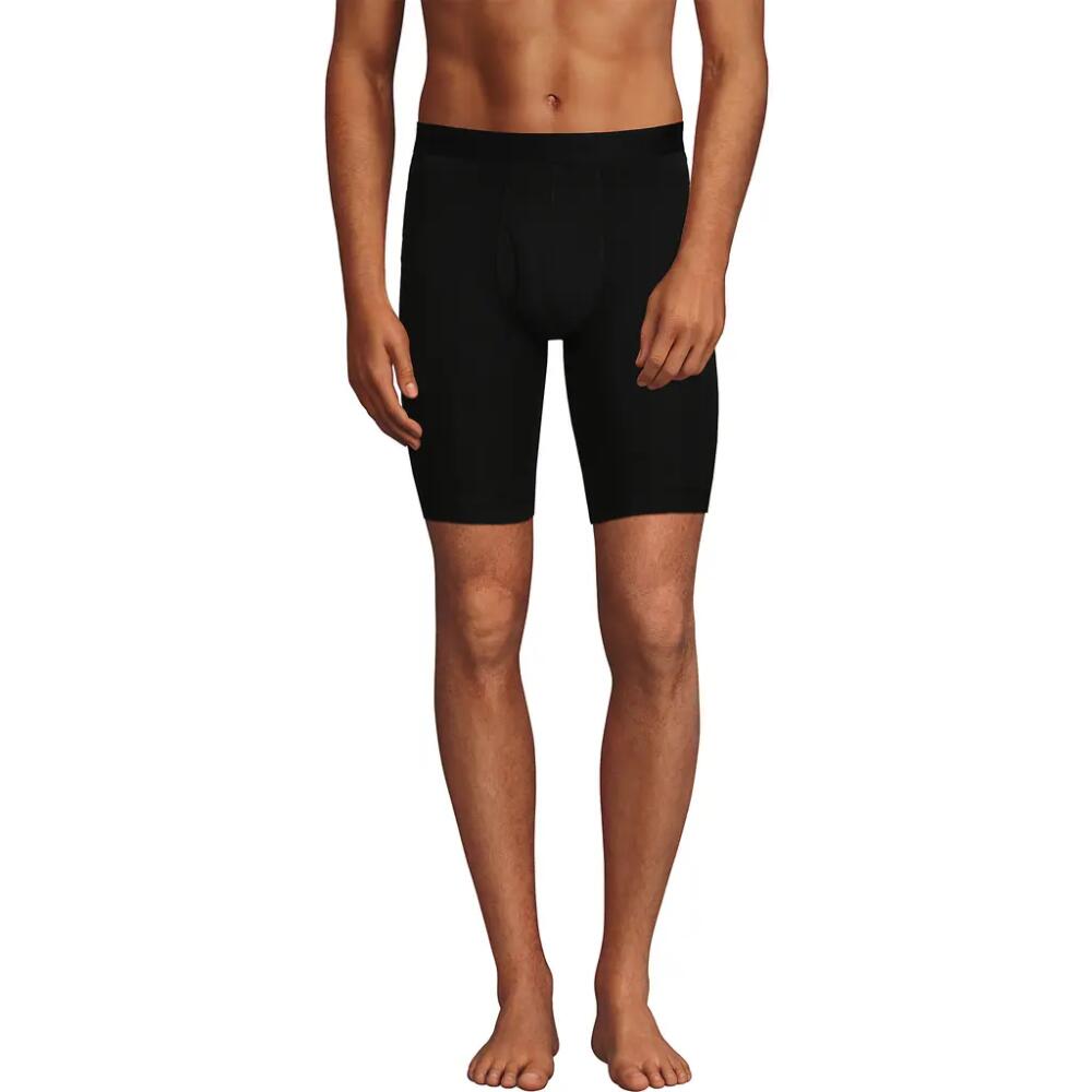 Lands' End Longer Flex Performance Boxer Brief 3 pack in Black Cover