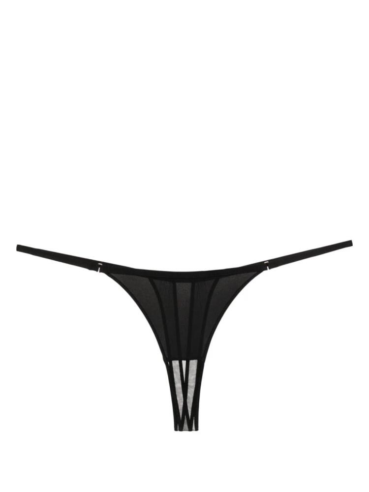 Maison Close cut-out-detail thong - Black Cover