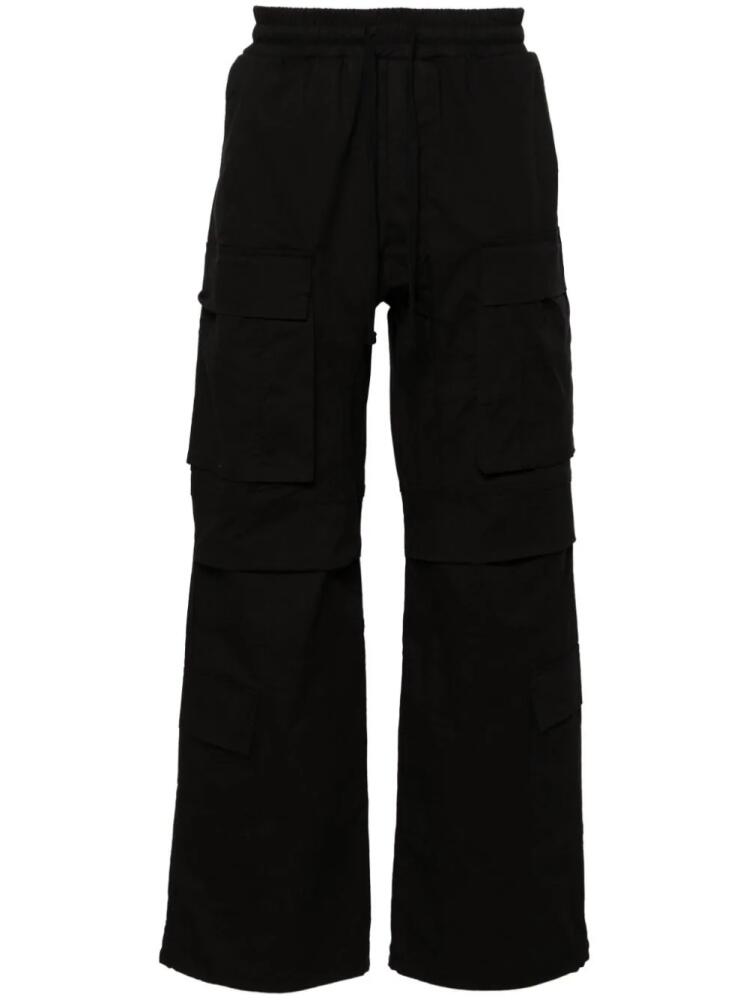 Thom Krom mid-rise flared cargo trousers - Black Cover