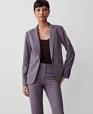 Ann Taylor The Hutton Blazer in Houndstooth Cover