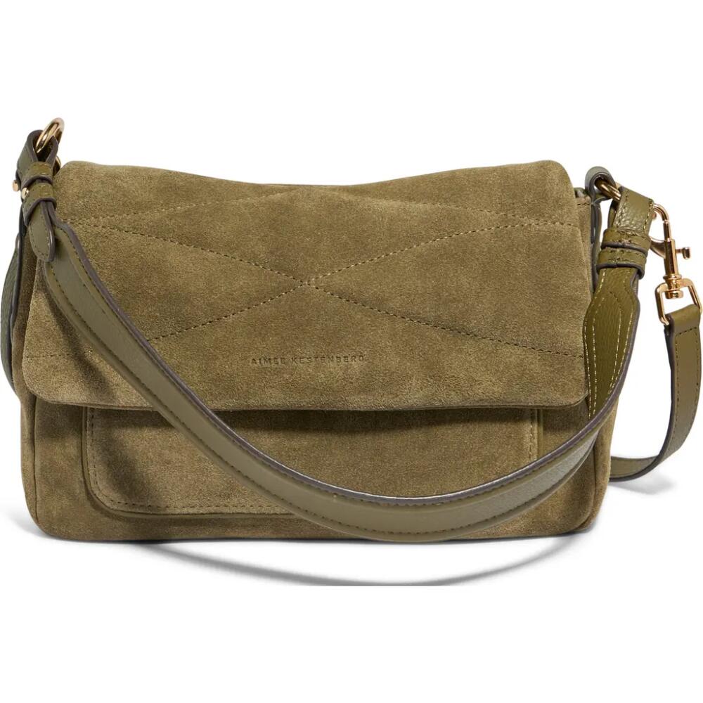 Aimee Kestenberg Peace of Me Convertible Shoulder Bag in Kelp Suede Cover