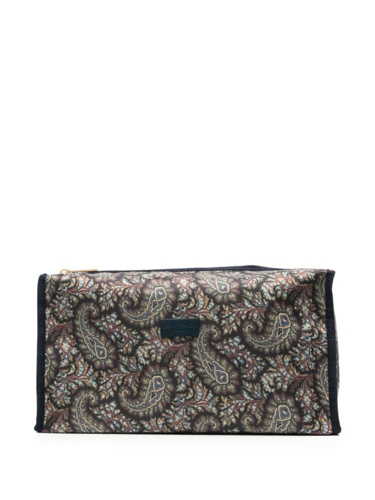 ETRO paisley-print wash bag - Black Cover