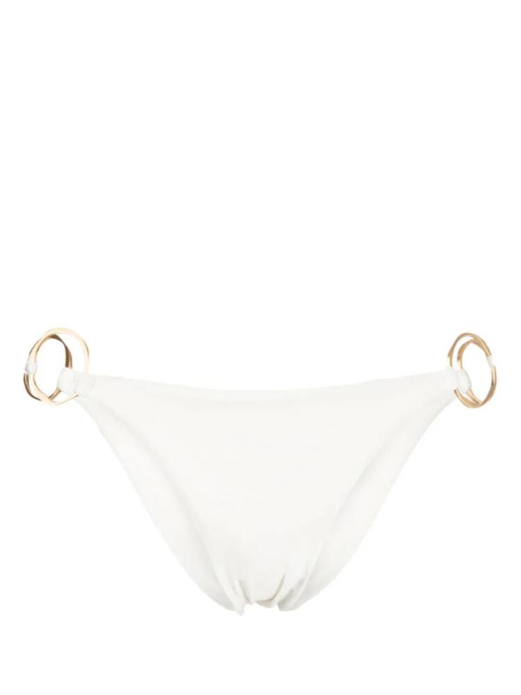 Cult Gaia Zoey ring-detail bikini bottoms - White Cover