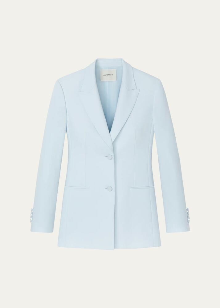 Lafayette 148 New York Single-Breasted Pick Stitch Blazer Cover