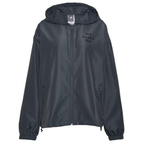 New Balance Iconic Collegiate Woven Jacket - Womens Grey/Grey Cover